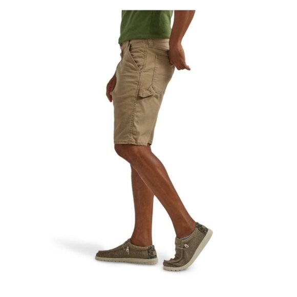 Wrangler Carpenter Shorts Mens 42 Petrified Oak‎ Khaki 10" Inseam Pockets NWT - Picture 5 of 8